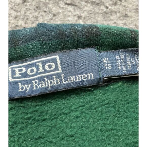 Polo Ralph Lauren New York Yankees Plaid Hoodie Men’s XL Blackwatch Tartan - Picture 3 of 4